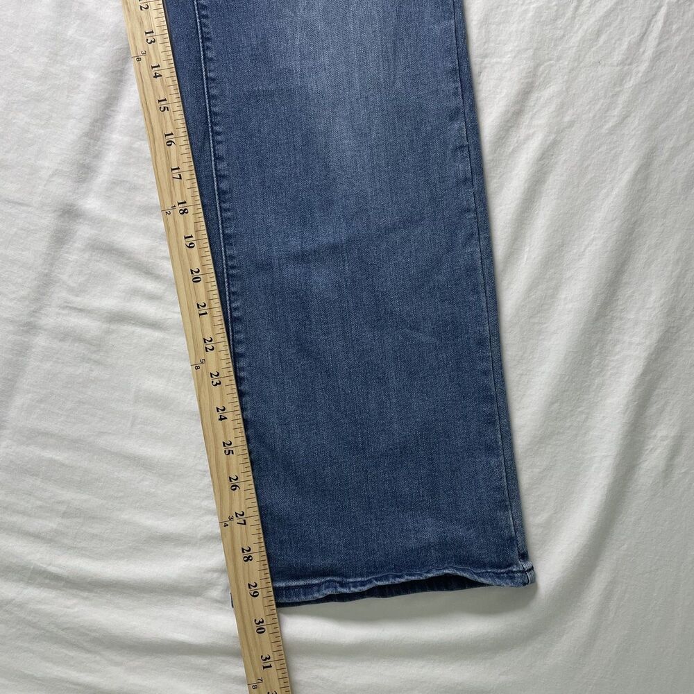 NYDJ Marilyn Straight Leg Jeans Blue High Rise Women Size 14 - Picture 6 of 9